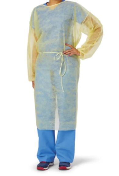 Yellow Disposable Gown image 0