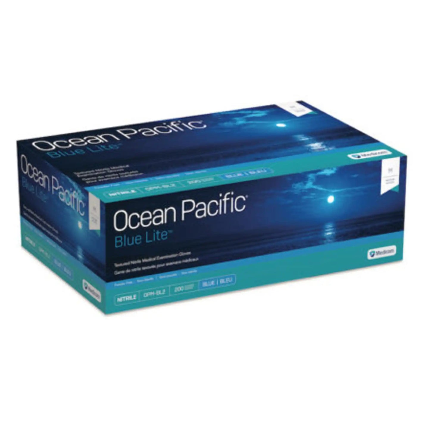 Ocean Pacific Blue Lite Nitrile Powder-Free, Small, 200/Pk