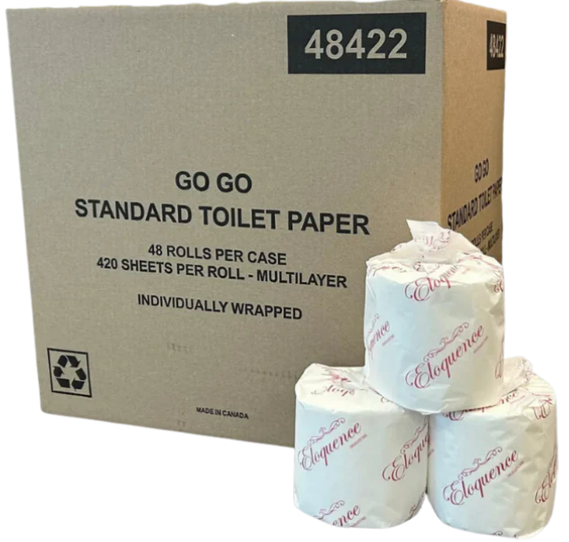 GOGO 2Ply STANDARD TOILET PAPER 48422