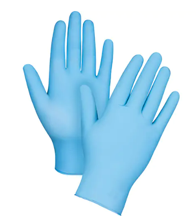 Blue 3ML Nitrile Examination Gloves